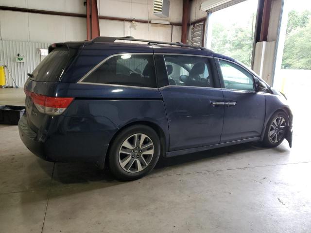 5FNRL5H97EB022164 - 2014 HONDA ODYSSEY TOURING BLUE photo 3