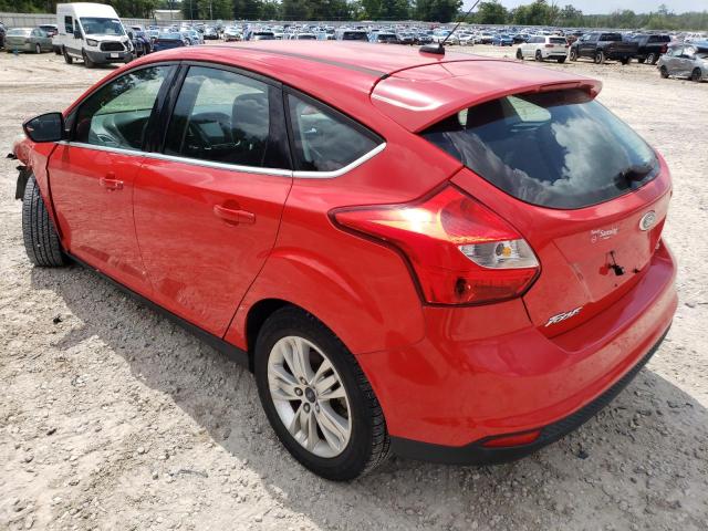 1FAHP3M29CL362977 - 2012 FORD FOCUS SEL RED photo 2