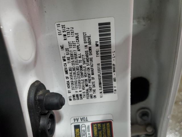 5J6RM4H5XFL035116 - 2015 HONDA CR-V EX 白色 照片 13