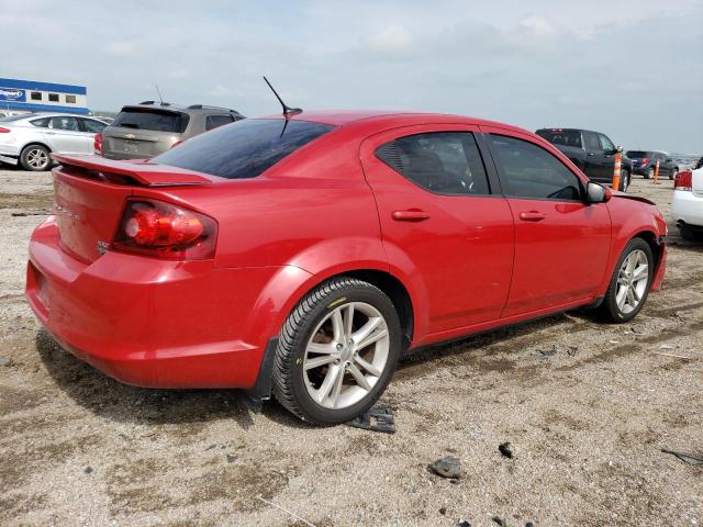 1C3CDZCG9DN504929 - 2013 DODGE AVENGER SXT RED photo 3