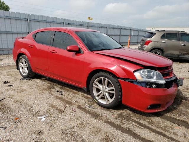 1C3CDZCG9DN504929 - 2013 DODGE AVENGER SXT RED photo 4