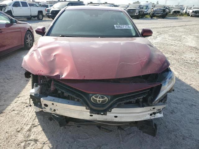 4T1B11HK2KU236190 - 2019 TOYOTA CAMRY L BURGUNDY photo 5