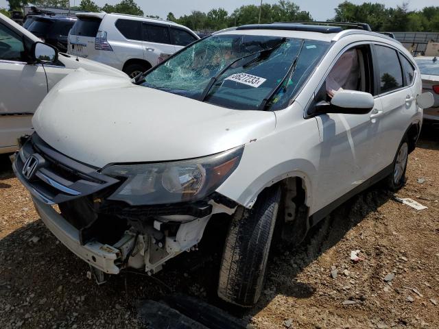 5J6RM4H72DL025484 - 2013 HONDA CR-V EXL WHITE photo 1