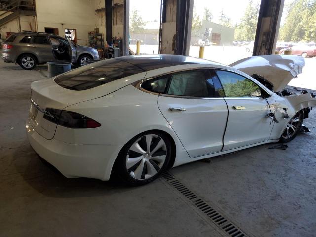 5YJSA1E26MF425803 - 2021 TESLA MODEL S Білий фото 3