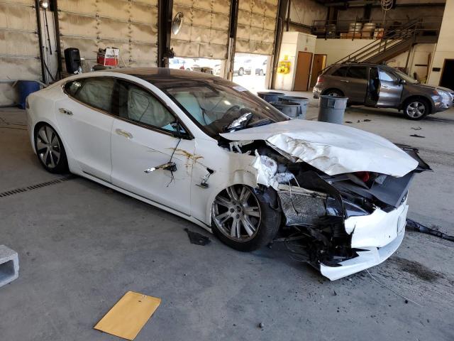 5YJSA1E26MF425803 - 2021 TESLA MODEL S Білий фото 4