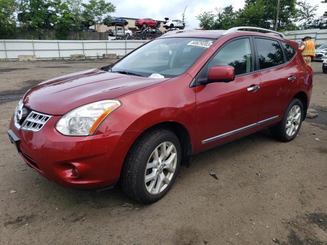 JN8AS5MV5DW123639 - 2013 NISSAN ROGUE S RED photo 1