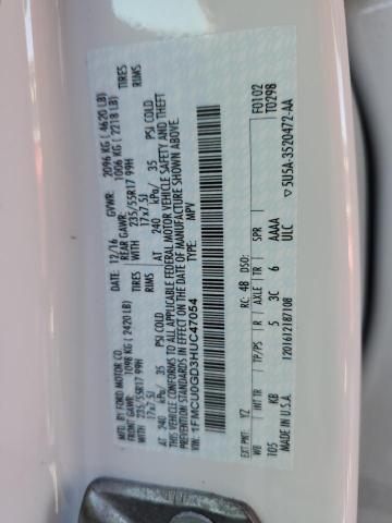 1FMCU0GD3HUC47054 - 2017 FORD ESCAPE SE WHITE photo 13