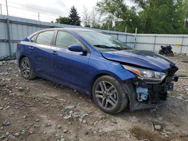 3KPF34ADXKE016338 - 2019 KIA FORTE GT LINE BLUE photo 4