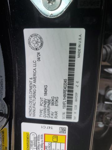 19XFL1H86RE402045 - 2024 HONDA CIVIC SPORT TOURING შავი ფოტო 12