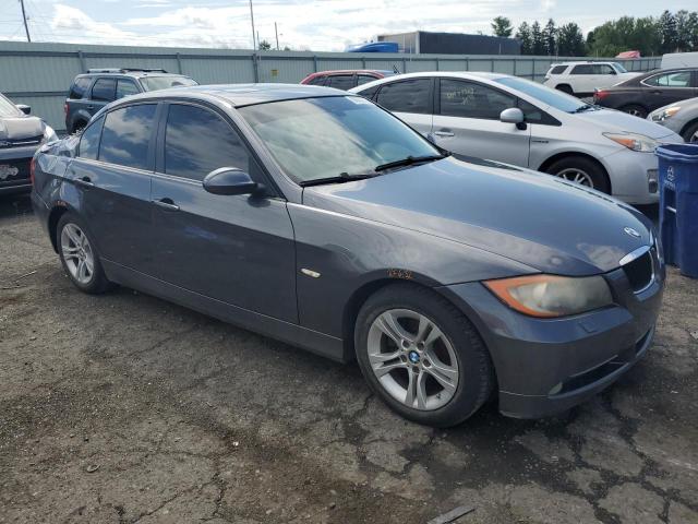 WBAVC93568KZ72501 - 2008 BMW 328 XI GRAY photo 4