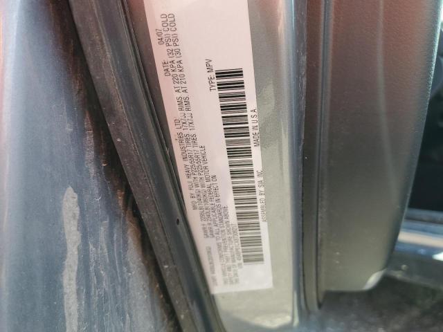 4S4BP61CX87306217 - 2008 SUBARU OUTBACK 2.5I GRAY photo 12