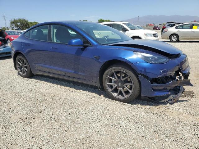 5YJ3E1EA5PF599009 - 2023 TESLA MODEL 3 Կապույտ լուսանկար 4