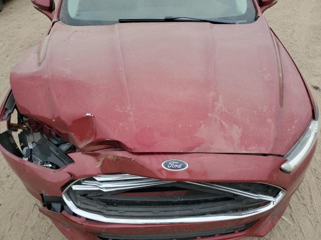 3FA6P0H71GR326350 - 2016 FORD FUSION SE RED photo 11