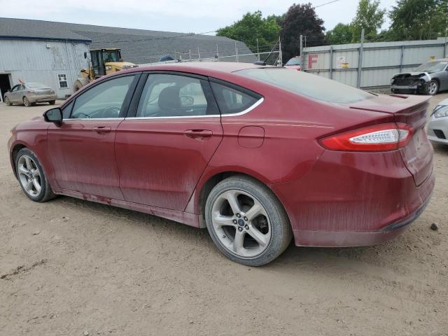 3FA6P0H71GR326350 - 2016 FORD FUSION SE RED photo 2
