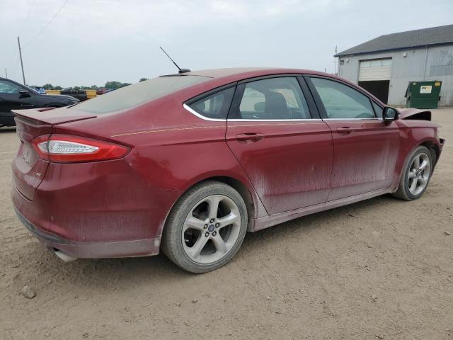 3FA6P0H71GR326350 - 2016 FORD FUSION SE RED photo 3