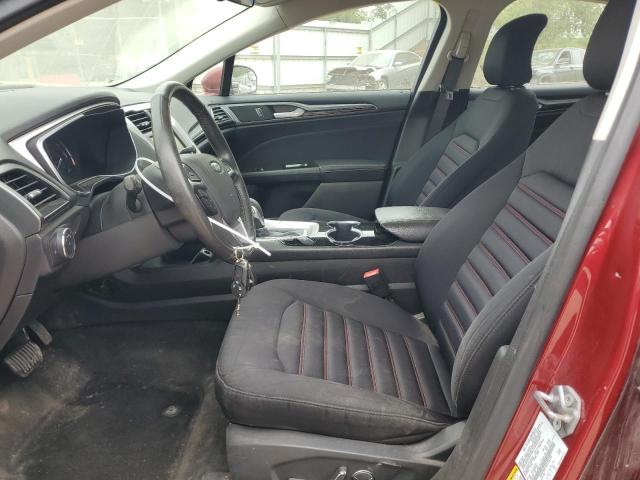 3FA6P0H71GR326350 - 2016 FORD FUSION SE RED photo 7