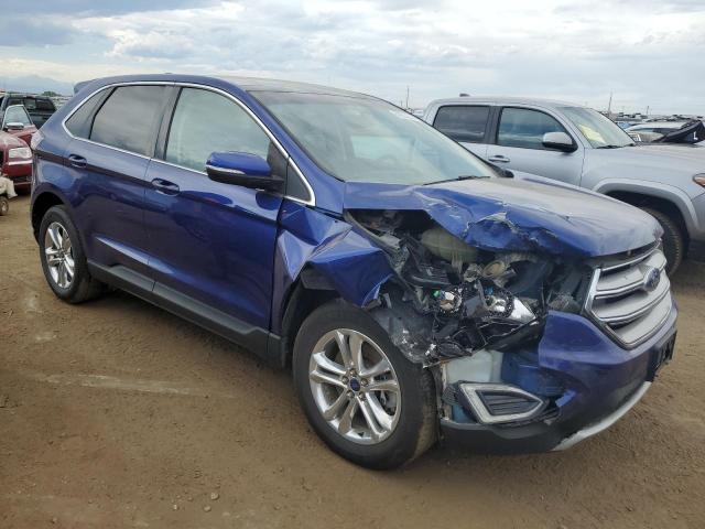 2FMTK4J88FBB19159 - 2015 FORD EDGE SEL BLUE photo 4