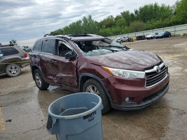 5TDJKRFH6FS112808 - 2015 TOYOTA HIGHLANDER XLE Qırmızı foto 4