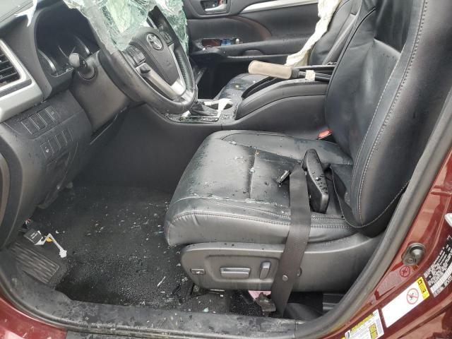 5TDJKRFH6FS112808 - 2015 TOYOTA HIGHLANDER XLE Qırmızı foto 7