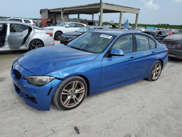 WBA3A5G50ENP30488 - 2014 BMW 3 SERIES I BLUE photo 1