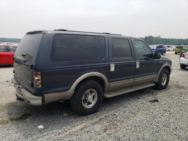 1FMNU42L61EB10088 - 2001 FORD EXCURSION LIMITED BLUE photo 3