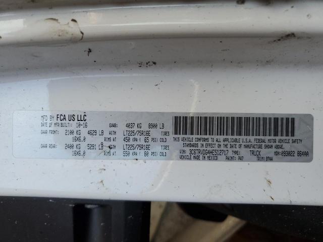 3C6TRVDG4HE512717 - 2017 RAM PROMASTER 2500 HIGH ორფეროვანი ფოტო 14