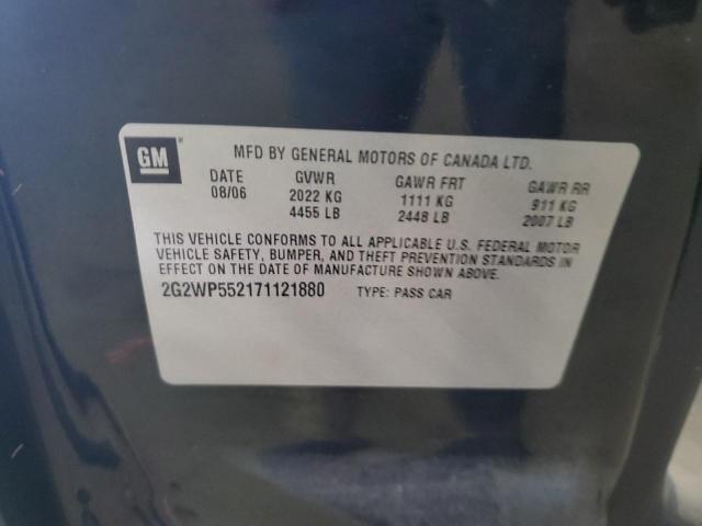 2G2WP552171121880 - 2007 PONTIAC GRAND PRIX 黑色 照片 12