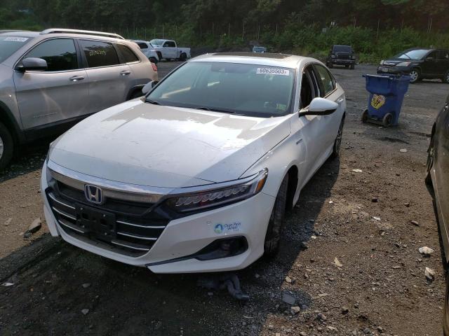 1HGCV3F51MA023307 - 2021 HONDA ACCORD HYBRID EXL WHITE photo 1