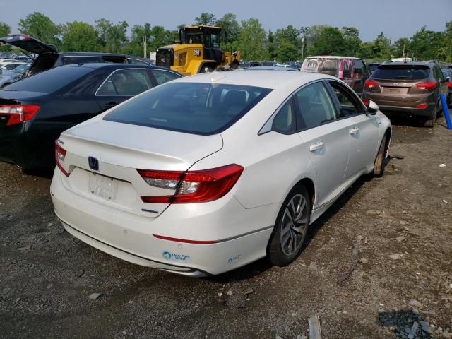 1HGCV3F51MA023307 - 2021 HONDA ACCORD HYBRID EXL WHITE photo 3