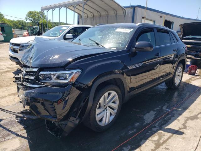 1V2WE2CA0MC213805 - 2021 VOLKSWAGEN ATLAS CROS SE Черный фото 1