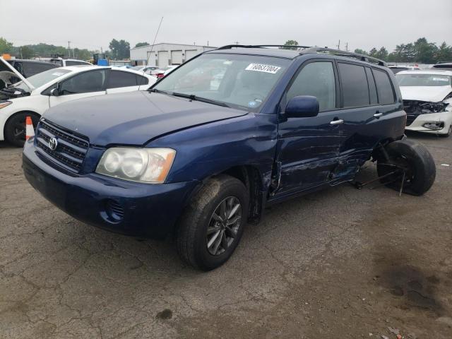 JTEHD21AX20012231 - 2002 TOYOTA HIGHLANDER BLUE photo 1