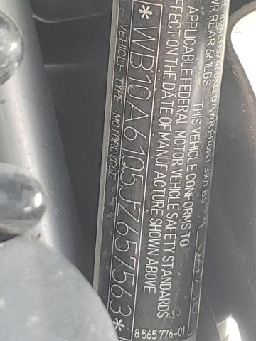 WB10A6105JZ657563 - 2018 BMW R1200 GS WHITE photo 9