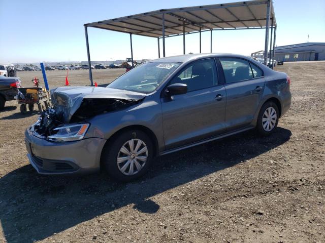 3VW2K7AJ2DM270818 - 2013 VOLKSWAGEN JETTA BASE 灰色 照片 1