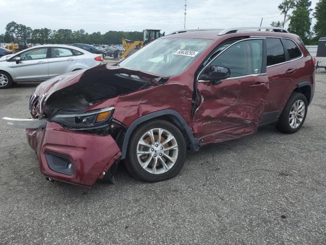 1C4PJLCB2KD241113 - 2019 JEEP CHEROKEE LATITUDE BURGUNDY photo 1