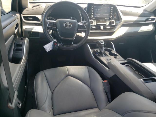 5TDGZRAH7MS065007 - 2021 TOYOTA HIGHLANDER XLE BLUE photo 8