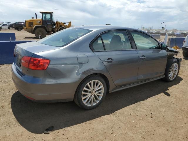 3VW2K7AJ1EM214192 - 2014 VOLKSWAGEN JETTA BASE GRAY photo 3