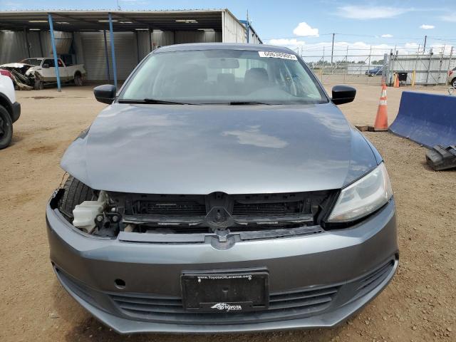 3VW2K7AJ1EM214192 - 2014 VOLKSWAGEN JETTA BASE GRAY photo 5