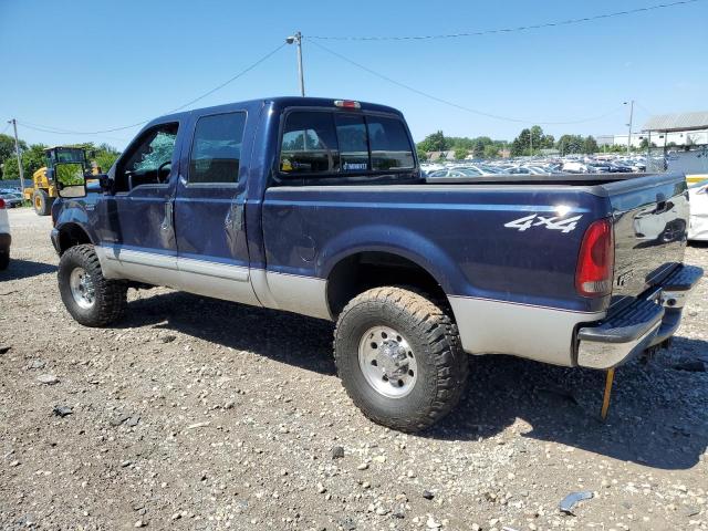 1FTNW21F11ED05224 - 2001 FORD F250 SUPER DUTY BLUE photo 2