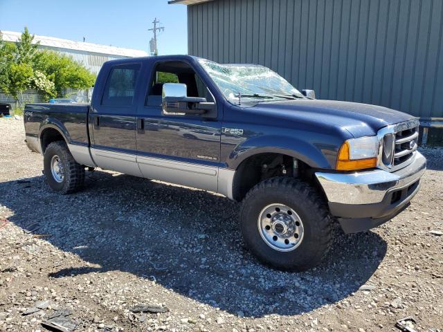 1FTNW21F11ED05224 - 2001 FORD F250 SUPER DUTY BLUE photo 4