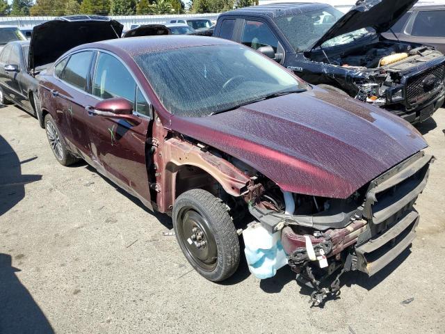 3FA6P0K90HR180809 - 2017 FORD FUSION TITANIUM BURGUNDY photo 4