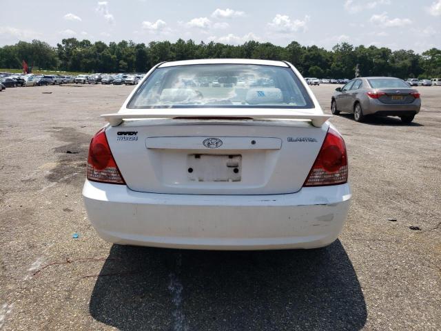 KMHDN46D26U263186 - 2006 HYUNDAI ELANTRA GLS WHITE photo 6