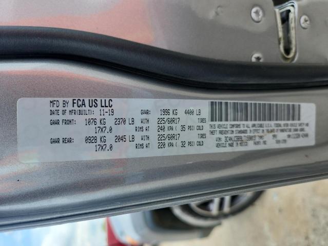 3C4NJCBB9LT159013 - 2020 JEEP COMPASS LATITUDE SILVER photo 12