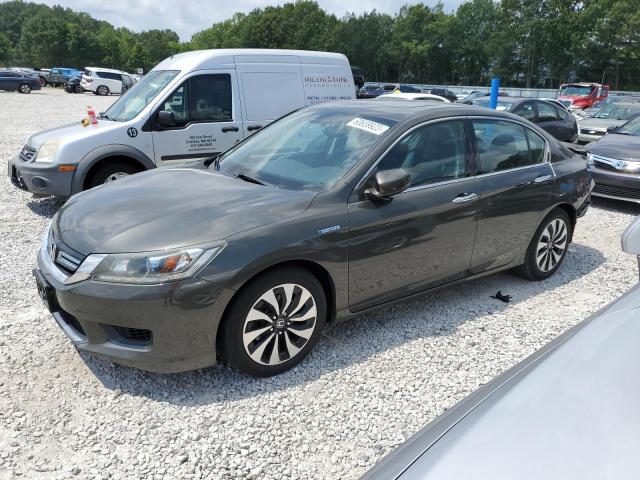 1HGCR6F52EA008550 - 2014 HONDA ACCORD HYBRID EXL GRAY photo 1