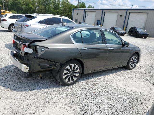 1HGCR6F52EA008550 - 2014 HONDA ACCORD HYBRID EXL GRAY photo 3