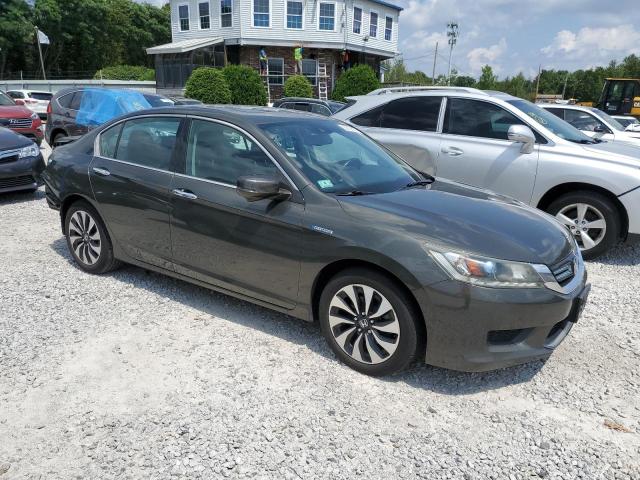 1HGCR6F52EA008550 - 2014 HONDA ACCORD HYBRID EXL GRAY photo 4