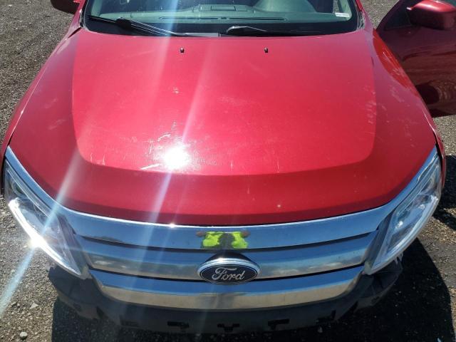 3FAHP0JA7AR361299 - 2010 FORD FUSION SEL RED photo 11