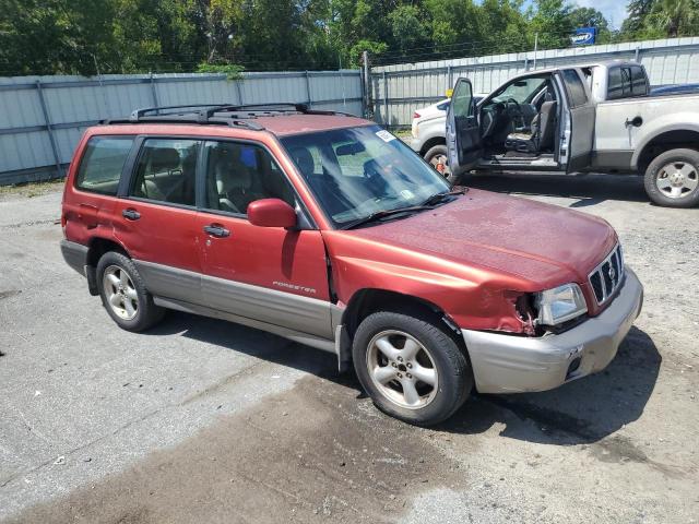 JF1SF65522H736740 - 2002 SUBARU FORESTER S RED photo 4