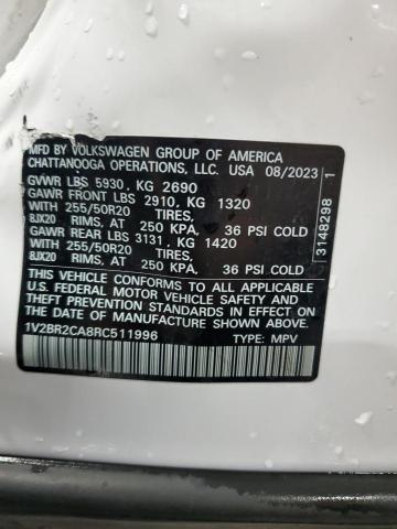 1V2BR2CA8RC511996 - 2024 VOLKSWAGEN ATLAS SEL Ağ foto 13