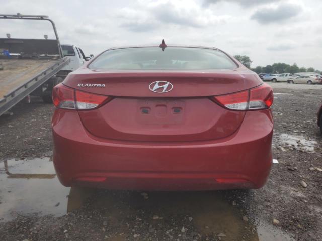 KMHDH4AE1DU618482 - 2013 HYUNDAI ELANTRA GLS RED photo 6