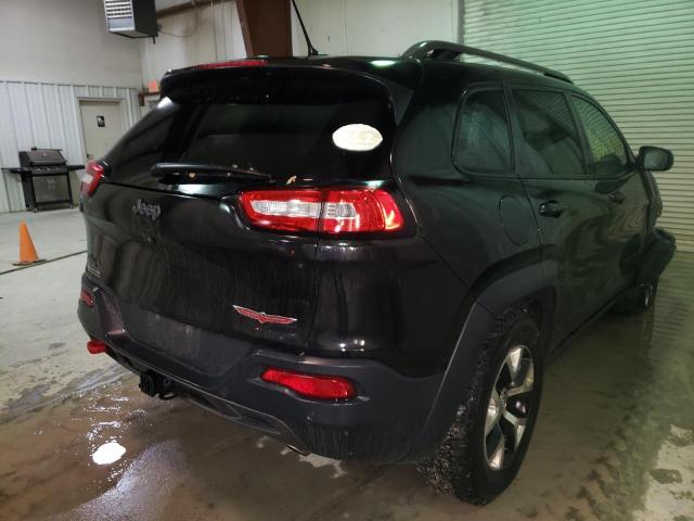 1C4PJMBS0FW604610 - 2015 JEEP CHEROKEE TRAILHAWK BLACK photo 4